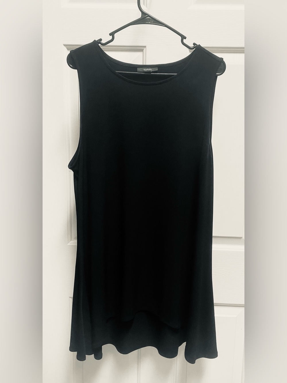 Alfani Black Sleeveless A-Line Swing Dress Approximate size 18